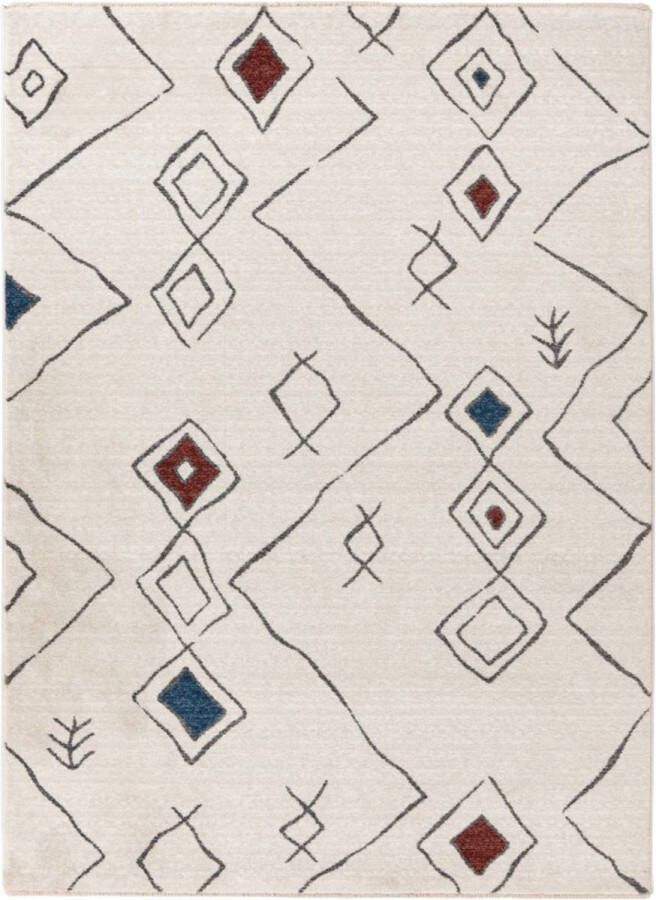 Lalee Agadir Modern Vloerkleed Laagpolig Multi Tapijt Karpet Nieuwe Collectie 2024 Hoogwaardige Kwaliteit 120x170 cm