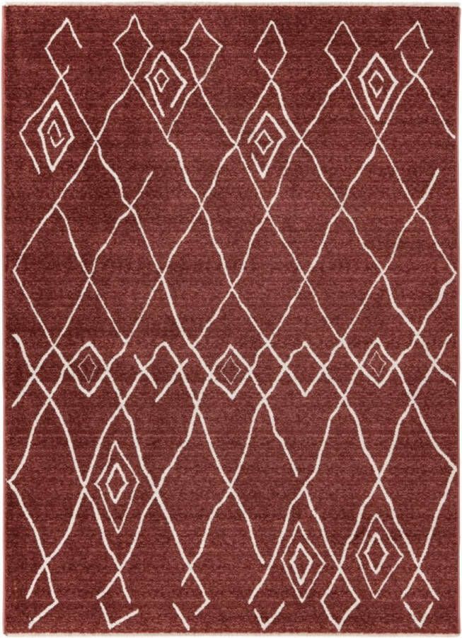 Lalee Agadir Modern Vloerkleed Laagpolig Terra Tapijt Karpet Nieuwe Collectie 2024 Hoogwaardige Kwaliteit 80x150 cm