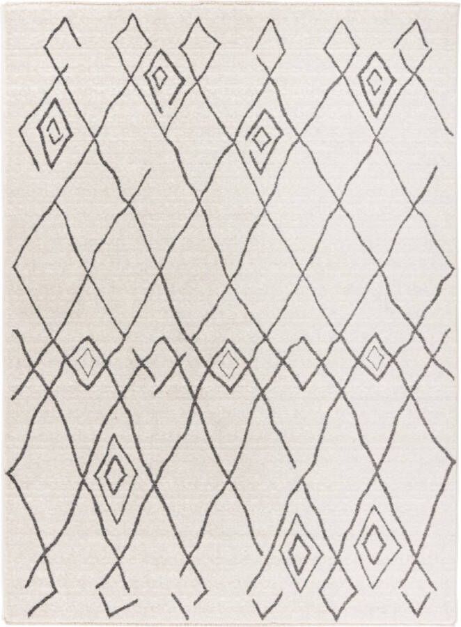 Lalee Agadir Modern Vloerkleed Laagpolig Ivory Tapijt Karpet Nieuwe Collectie 2024 Hoogwaardige Kwaliteit 120x170 cm - Foto 1