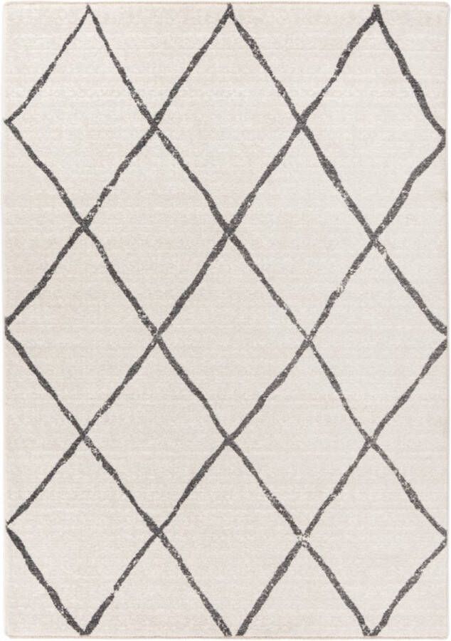 Lalee Agadir Modern Vloerkleed Laagpolig Ivory Tapijt Karpet Nieuwe Collectie 2024 Hoogwaardige Kwaliteit 80x150 cm