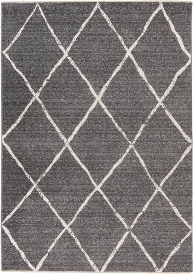 Lalee Agadir Modern Vloerkleed Laagpolig Silver Tapijt Karpet Nieuwe Collectie 2024 Hoogwaardige Kwaliteit 160x230 cm