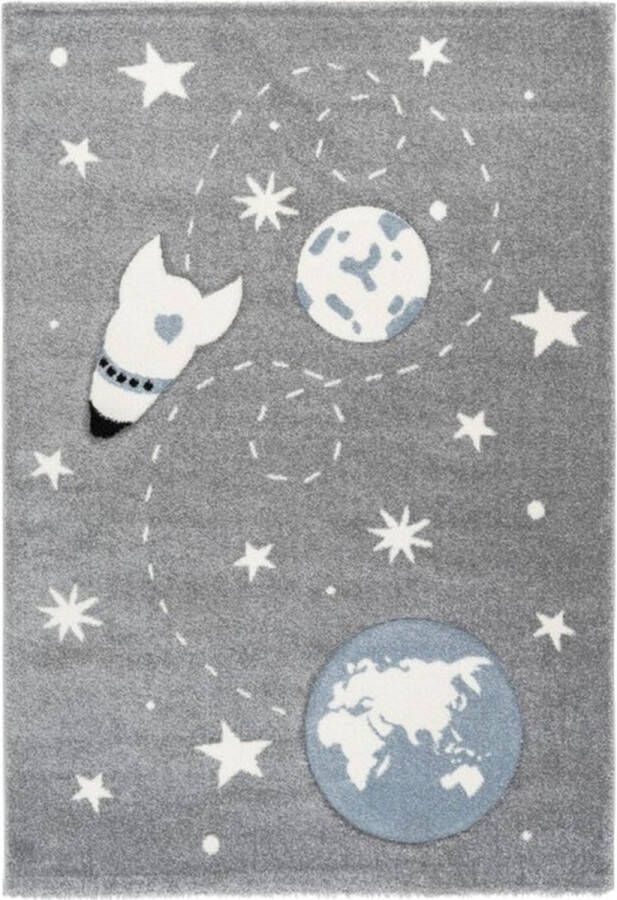 Lalee Amigo Modern Vloerkleed Laagpolig Silver Tapijt Karpet Nieuwe Collectie 2024 Hoogwaardige Kwaliteit 80x150 cm