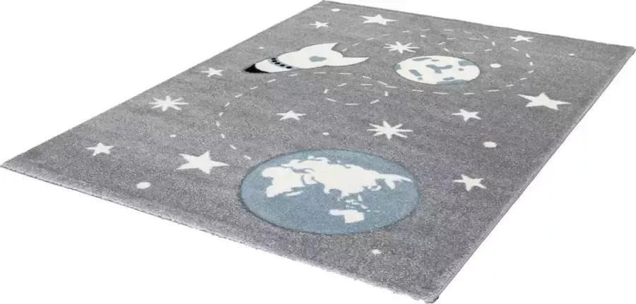 Lalee Amigo – Vloerkleed Vloer kleed Raket Tapijt – Karpet 120x170 – Grijs