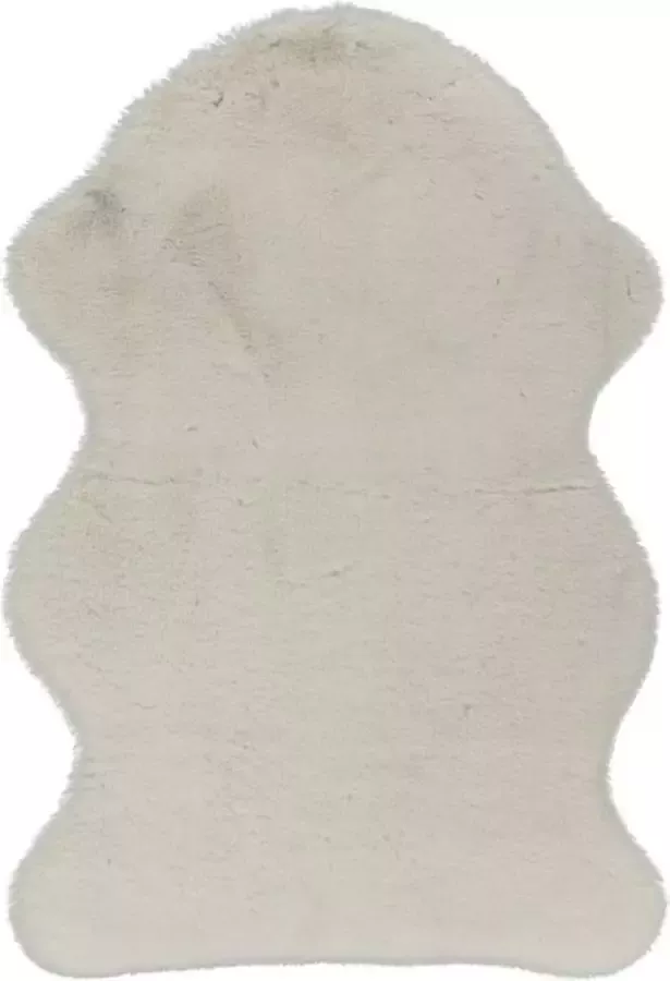 Lalee Cosy vloerkleed Superzacht Hoogpolig Anti-Slip Imitatievacht Fluffy Vacht 60x90cm ivoor gebroken wit - Foto 2