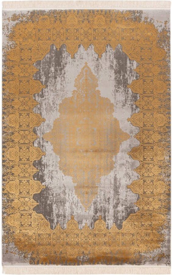 Lalee Elegance Modern Vloerkleed Laagpolig Gold Tapijt Karpet Nieuwe Collectie 2024 Hoogwaardige Kwaliteit 120x170 cm - Foto 1