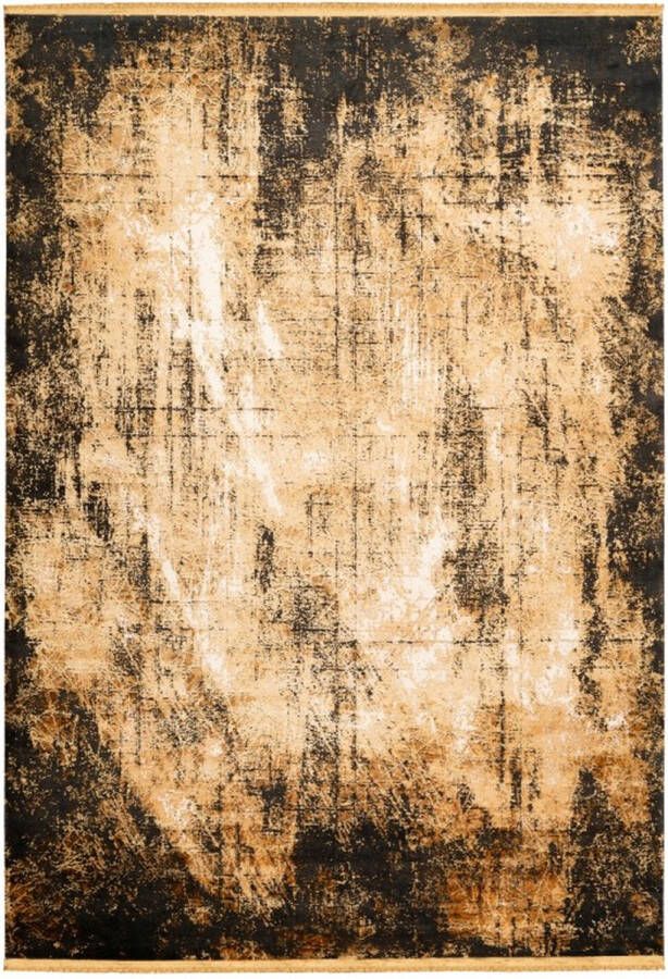 Lalee Elysee Modern Vloerkleed Laagpolig Gold Tapijt Karpet Nieuwe Collectie 2024 Hoogwaardige Kwaliteit 160x230 cm
