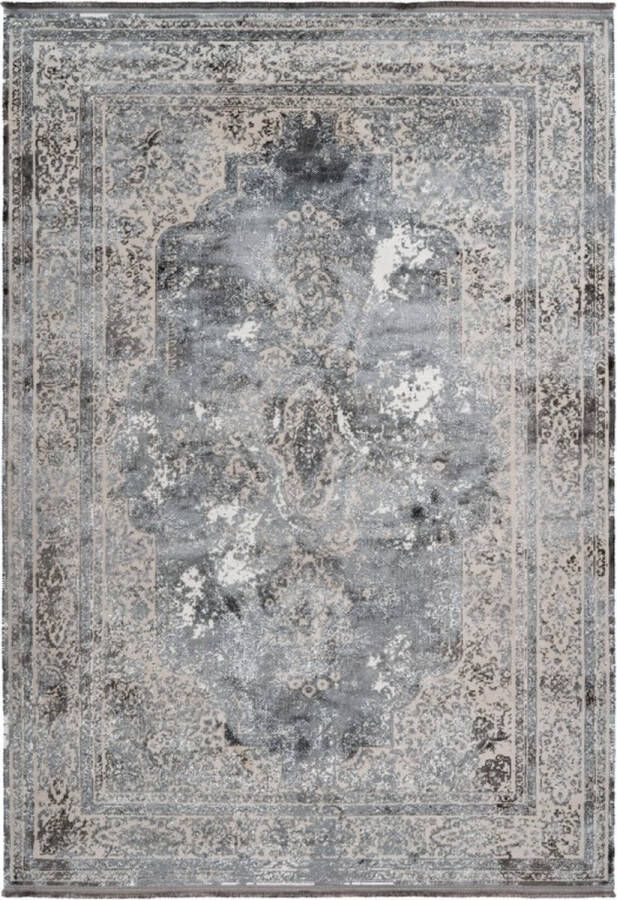 Lalee Elysee Modern Vloerkleed Laagpolig Silver Tapijt Karpet Nieuwe Collectie 2024 Hoogwaardige Kwaliteit 120x170 cm