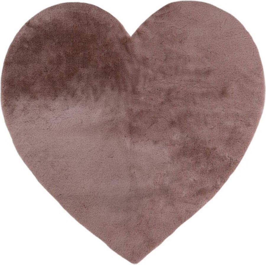 Lalee Emotion Kids Modern Vloerkleed Hoogpolig Powder Pink Tapijt Karpet Nieuwe Collectie 2024 Hoogwaardige Kwaliteit 100x100 cm