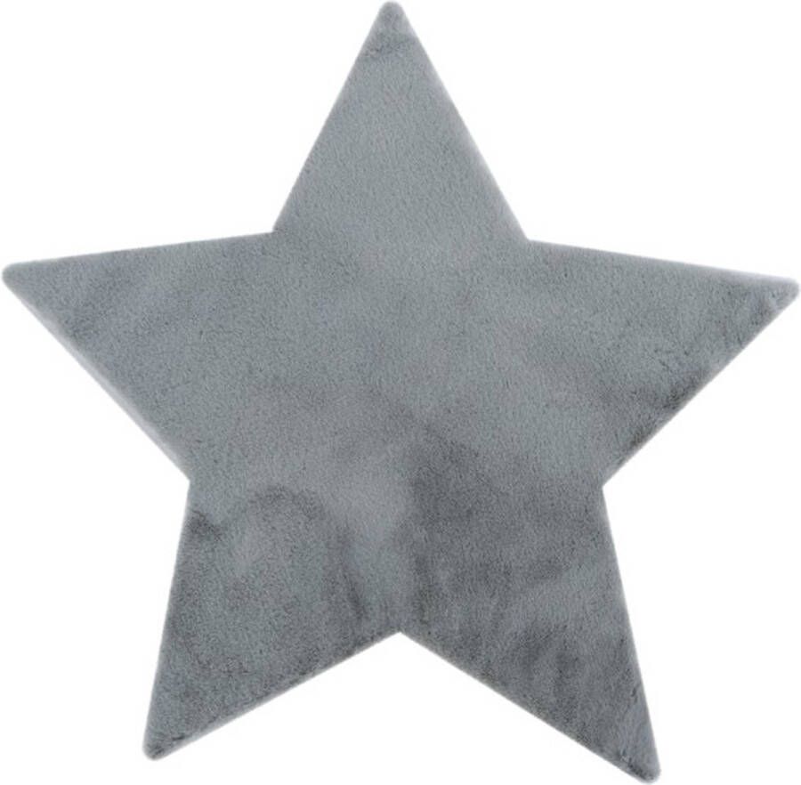 Lalee Emotion Kids Modern Vloerkleed Hoogpolig Silver Tapijt Karpet Nieuwe Collectie 2024 Hoogwaardige Kwaliteit 100x100 cm