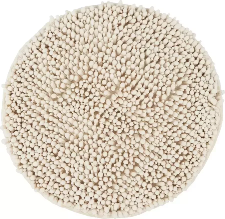 Lalee Fluffy Ø55 cm Ronde Badmat Ivory