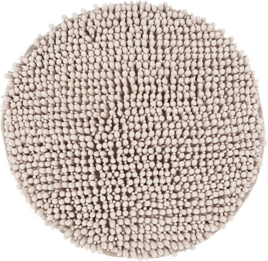 Lalee Fluffy Ø55 cm Ronde Badmat Taupe