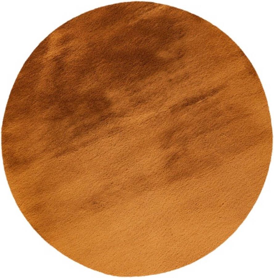 Lalee Heaven Modern Vloerkleed Hoogpolig Amber Tapijt Karpet Nieuwe Collectie 2024 Hoogwaardige Kwaliteit 160x160 cm