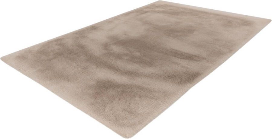 Lalee Heaven Vloerkleed Tapijt – Karpet Hoogpolig Superzacht Fluffy Shiny- Silk look- rabbit- 120x170 cm light taupe