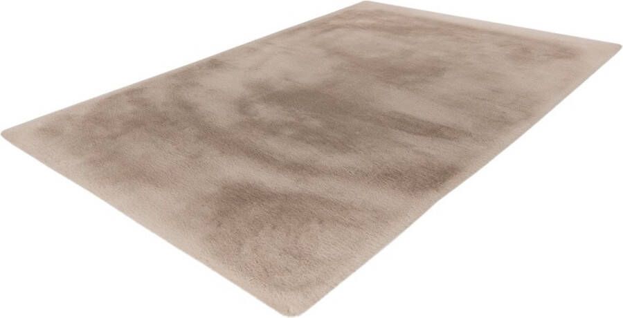 Lalee Heaven Vloerkleed Tapijt – Karpet Hoogpolig Superzacht Fluffy Shiny- Silk look- rabbit- 160x230 cm light taupe