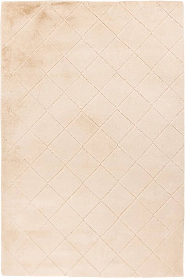 Lalee Impulse Modern Vloerkleed Hoogpolig Beige Tapijt Karpet Nieuwe Collectie 2024 Hoogwaardige Kwaliteit 80x150 cm