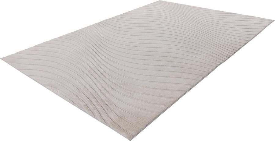 Lalee Comfort Japandi Vloerkleed Superzacht Karpet Tapijt hoog laag polig effen Fluffy 80x150 cm licht taupe