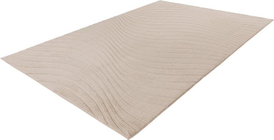 Lalee Comfort Japandi Vloerkleed Superzacht Karpet Tapijt hoog laag polig effen Fluffy 160x230 cm beige