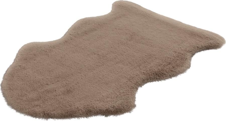 Lalee Cosy vloerkleed Superzacht Hoogpolig Anti-Slip Imitatievacht Fluffy Vacht 60x90 cm taupe