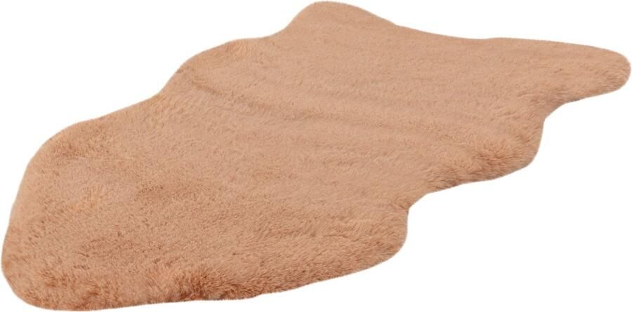 Lalee Heaven Shape vloerkleed Superzacht Hoogpolig schapenvacht Imitatievacht Fluffy Vacht 60x90 cm perzik beige