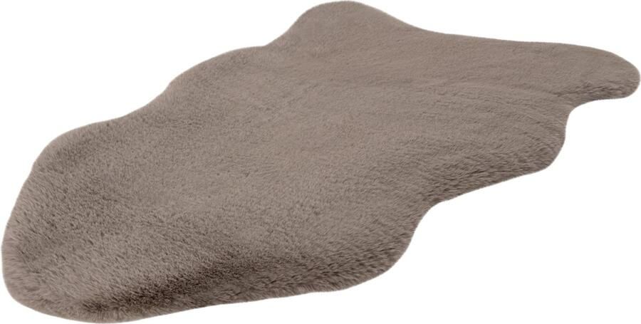 Lalee Heaven Shape vloerkleed Superzacht Hoogpolig schapenvacht Imitatievacht Fluffy Vacht 60x90 cm taupe
