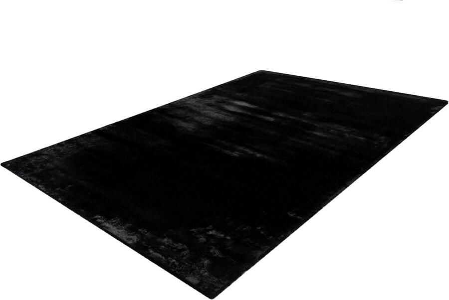 Lalee Superzachte Fluffy Bunny- Vloerkleed Zwart Tapijt – Karpet Hoogpolig Superzacht Fluffy Shiny- Silk look- rabbit- 200x290 cm Panter zwart - Foto 5