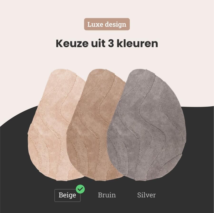 Lalee Vloerkleed Milano 160x230 cm Zacht en duurzaam kleed met organische vorm Hoogpolig tapijt met luxe 3D-effect Geschikt voor elke vloer Ivory 802