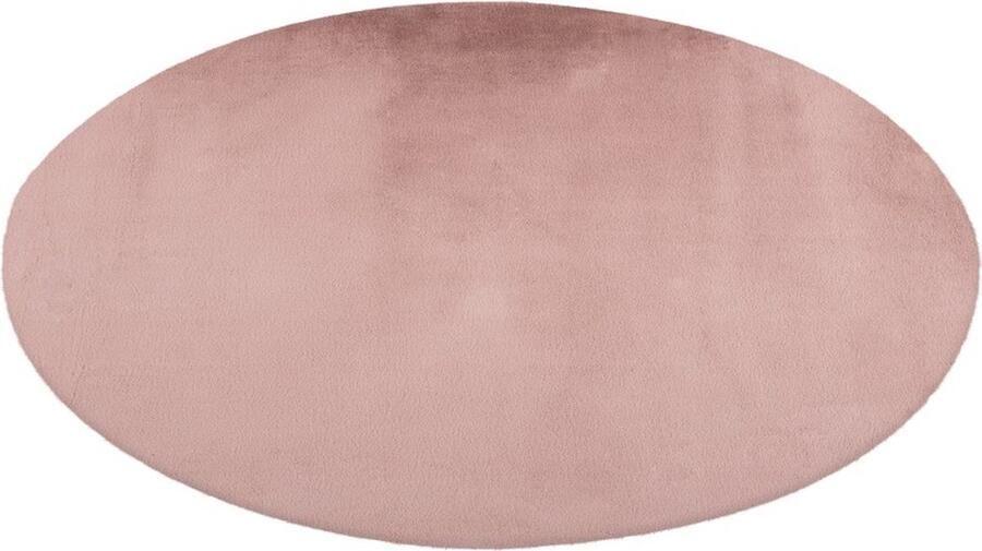 Lalee Paradise ROND Superzacht Hoogpolig Vloerkleed – zacht Fluffy comfy Tapijt – Karpet 160x160 cm ROND Pastel roze - Foto 2