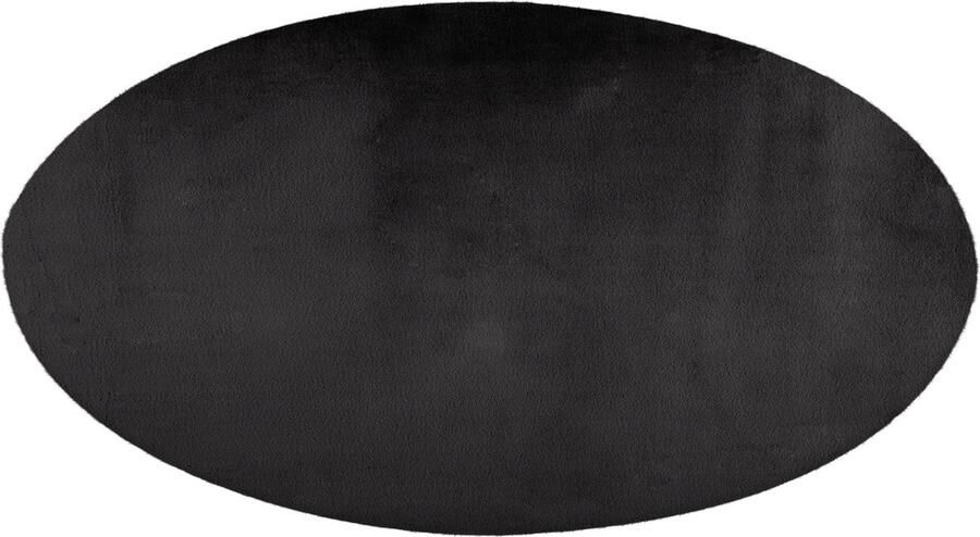 Lalee Paradise ROND Superzacht Hoogpolig Vloerkleed – Fluffy comfy Tapijt – Karpet 120x120 cm ROND antraciet