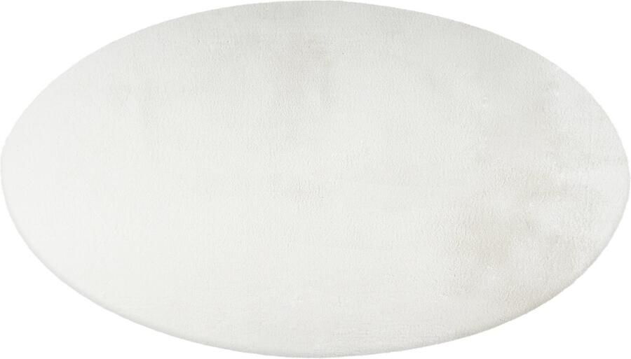 Lalee Paradise ROND Superzacht Hoogpolig Vloerkleed – Fluffy comfy Tapijt – Karpet 120x120 cm ROND wit