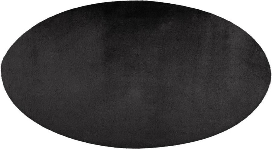 Lalee Paradise ROND Superzacht Hoogpolig Vloerkleed – zacht Fluffy comfy Tapijt – Karpet 160x160 cm ROND antraciet - Foto 2
