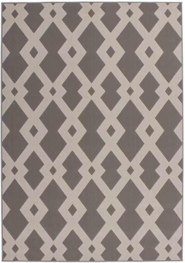 Lalee Taupe vloerkleed 200x290 cm Symmetrisch patroon Modern - Foto 2