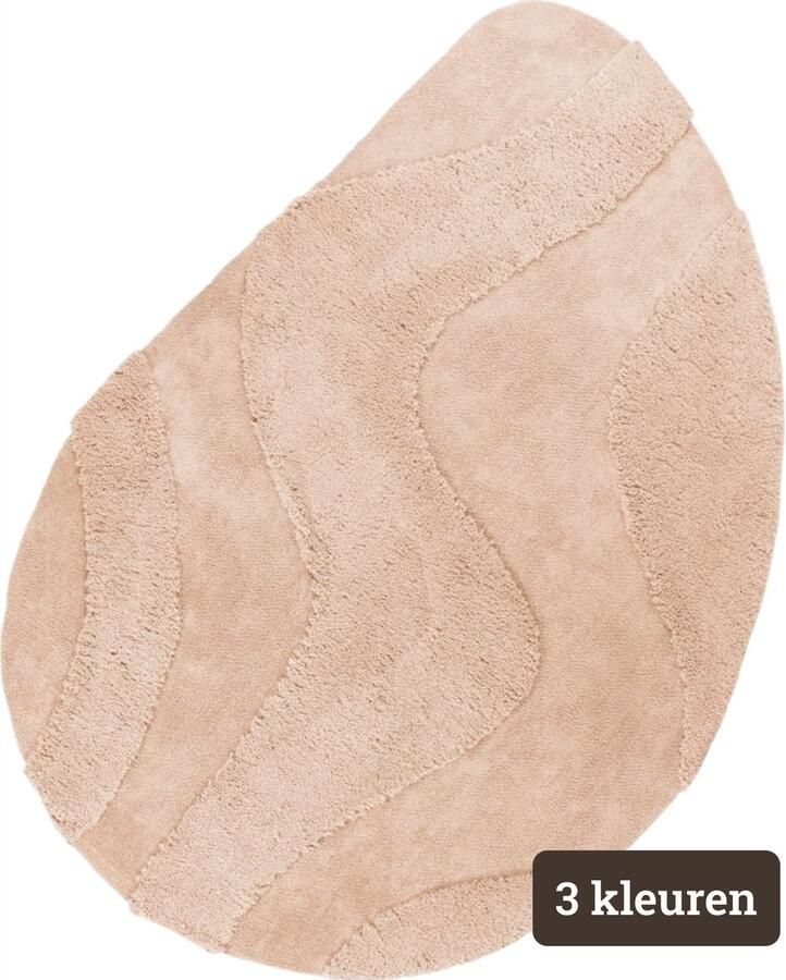 Lalee Vloerkleed Milano 160x230 cm Zacht en duurzaam kleed met organische vorm Hoogpolig tapijt met luxe 3D-effect Geschikt voor elke vloer Ivory 802 - Foto 2