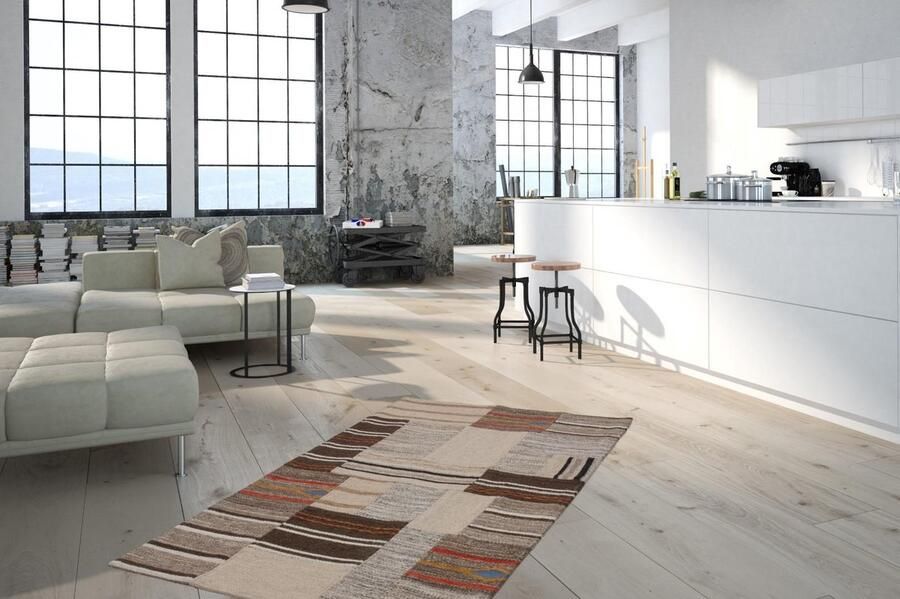 Kayoom Vloerkleed Radical 220 Handgeweven jacquard-kilim hoogwaardige materiaalcombinatie - Foto 2