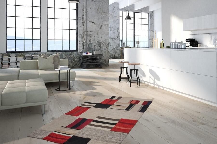 Kayoom Vloerkleed Radical 240 Handgeweven jacquard-kilim hoogwaardige materiaalcombinatie - Foto 2