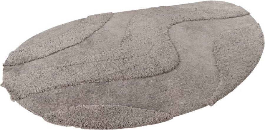 Lalee Milano Recycled Vloerkleed organische vorm organic hoog laag 3d Hoogpolig scandinavisch shaggy super zacht effen karpet 200x290 cm ivoor gebroken wit