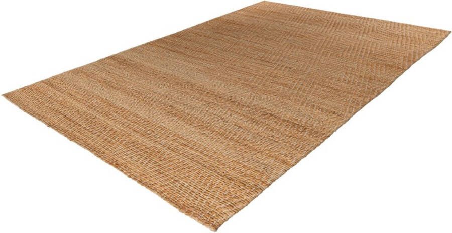 Lalee Nature- Jute vloerkleed- 100% natuurlijk- laag geweven- laagpolig- sisal look- naturel- rechthoekig 160x230 cm beige eiken