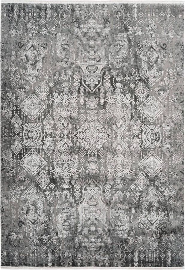 Lalee Orsay Modern Vloerkleed Laagpolig Grey Tapijt Karpet Nieuwe Collectie 2024 Hoogwaardige Kwaliteit 80x150 cm