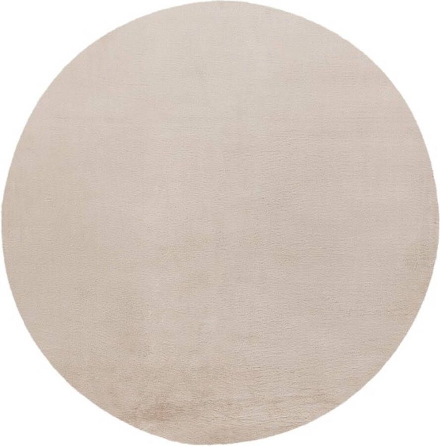 Lalee Paradise Modern Vloerkleed Hoogpolig Cream Tapijt Karpet Nieuwe Collectie 2024 Hoogwaardige Kwaliteit 120x120 cm