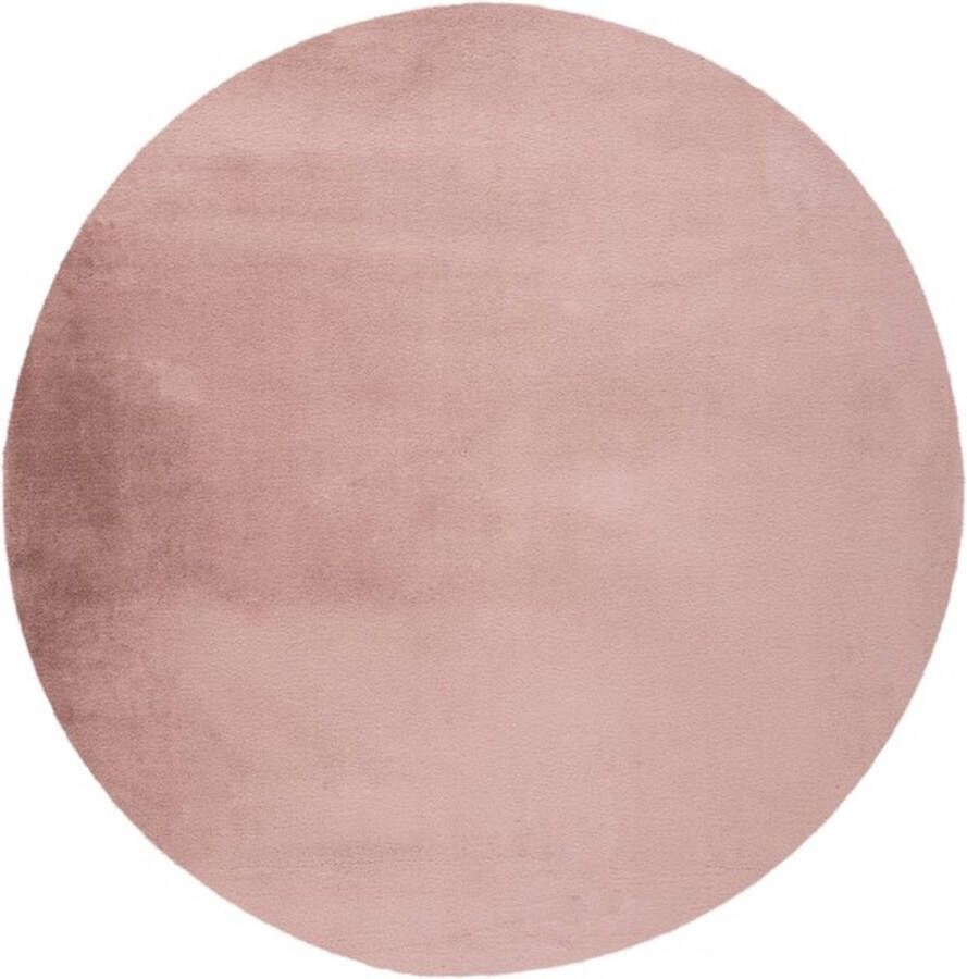 Lalee Paradise Modern Vloerkleed Hoogpolig Pastel Pink Tapijt Karpet Nieuwe Collectie 2024 Hoogwaardige Kwaliteit 120x120 cm