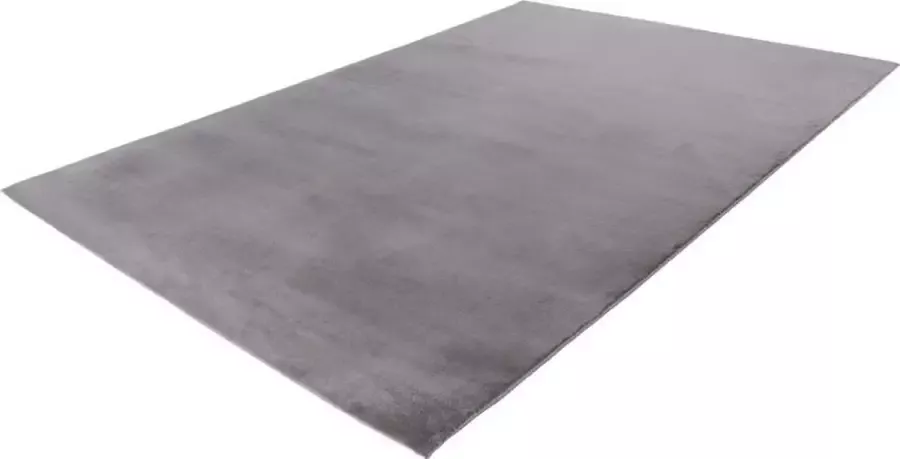 Lalee Paradise Superzacht Hoogpolig effen Vloerkleed – Fluffy Tapijt – Karpet 80x150 cm zilver