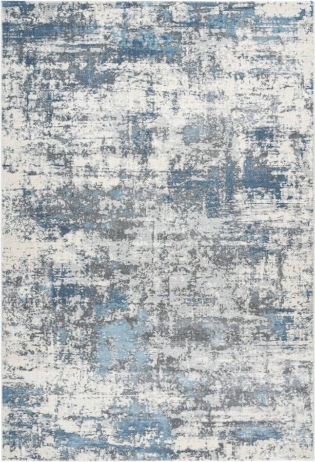 Lalee Paris Modern Vloerkleed Laagpolig Blue Tapijt Karpet Nieuwe Collectie 2024 Hoogwaardige Kwaliteit 80x150 cm