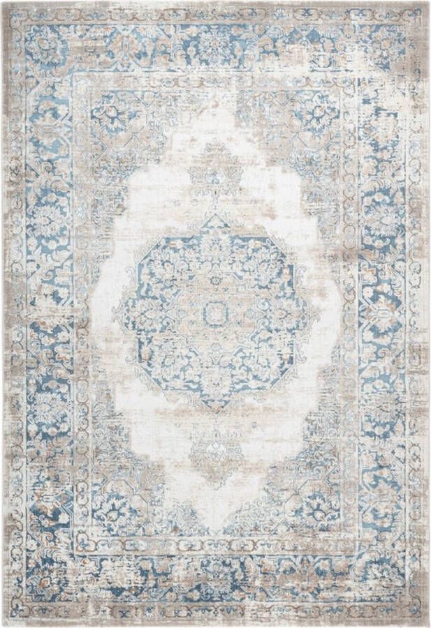 Lalee Paris Modern Vloerkleed Laagpolig Blue Tapijt Karpet Nieuwe Collectie 2024 Hoogwaardige Kwaliteit 80x150 cm