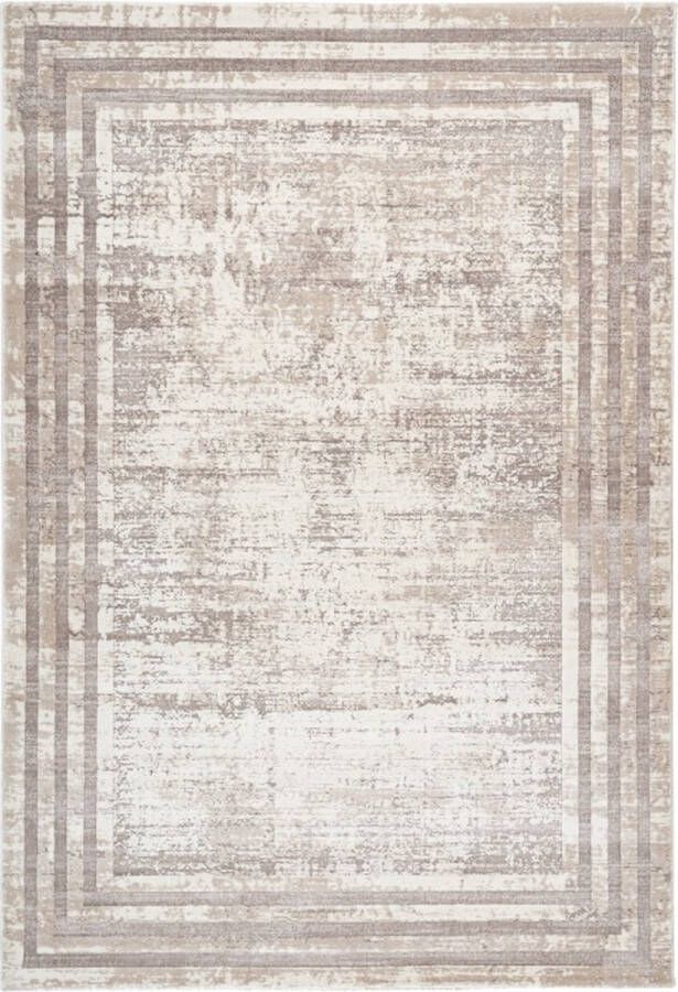 Lalee Paris Modern Vloerkleed Laagpolig Taupe Tapijt Karpet Nieuwe Collectie 2024 Hoogwaardige Kwaliteit 280x370 cm