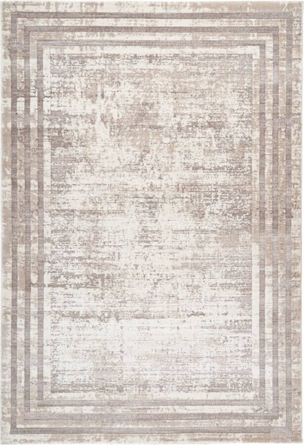 Lalee Paris Modern Vloerkleed Laagpolig Taupe Tapijt Karpet Nieuwe Collectie 2024 Hoogwaardige Kwaliteit 80x150 cm