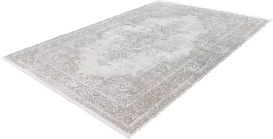 Pierre Cardin Elysee Lalee- Vintage Super zacht Shinny acryl viscose Vloerkleed – hotel sjiek design tapijt fraai – modern designer Karpet 120x170- Creme beige