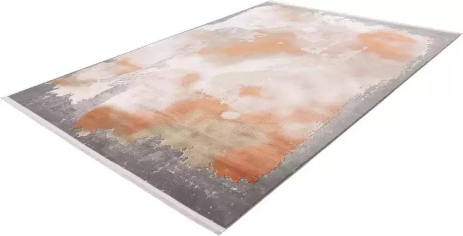 Lalee Pierre Cardin Trocadero – Super zacht Vintage 3D Vloerkleed – Vloer kleed Tapijt – Karpet – 160x230 Oranje Silver - Foto 1