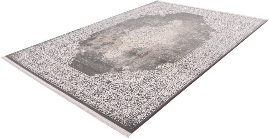 Lalee Pierre Cardin Trocadero – Super zacht Vintage 3D Vloerkleed – Vloer kleed Tapijt – Karpet – 200x290 Silver