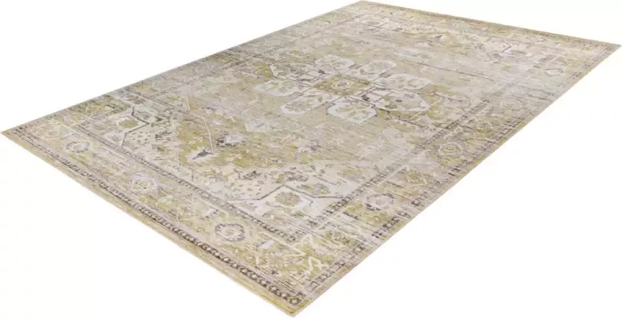 Lalee SOHO Vintage Printed vloerkleed 160x230 Geel goud
