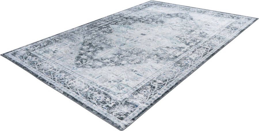 Lalee SOHO Vintage Printed vloerkleed 200x290 Grijs zilver