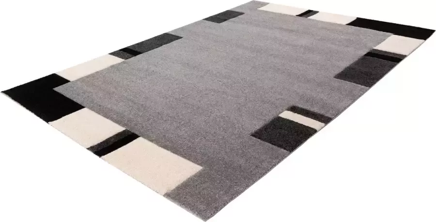 Lalee Swing Vloerkleed artistiek laagpolig 3D 120x170 Zilver